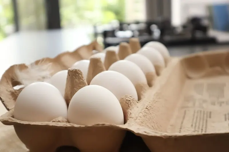 Eggs in a carton